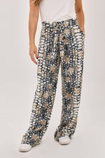 Pantalón Étnico Cinturón Azul