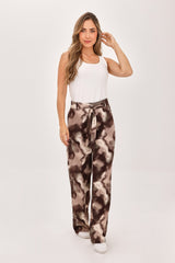 Pantalón Étnico Cinturón Café