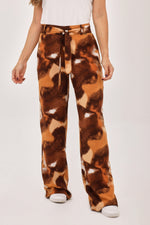 Pantalón Étnico Cinturón Mostaza