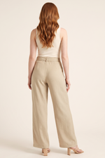 Pantalón en Polyester Twill Caqui para Mujer