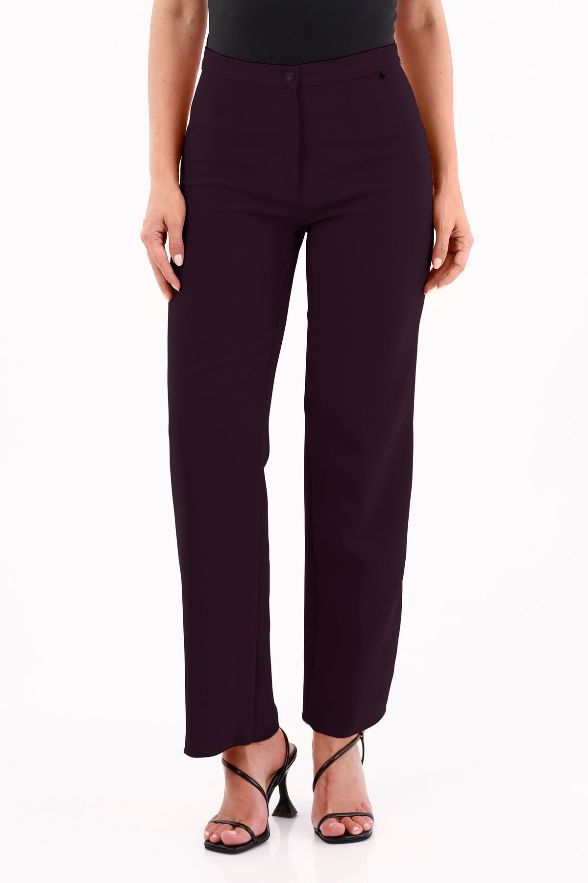Pantalón Clásico Prada Berenjena