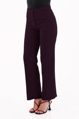 Pantalón Clásico Prada Berenjena