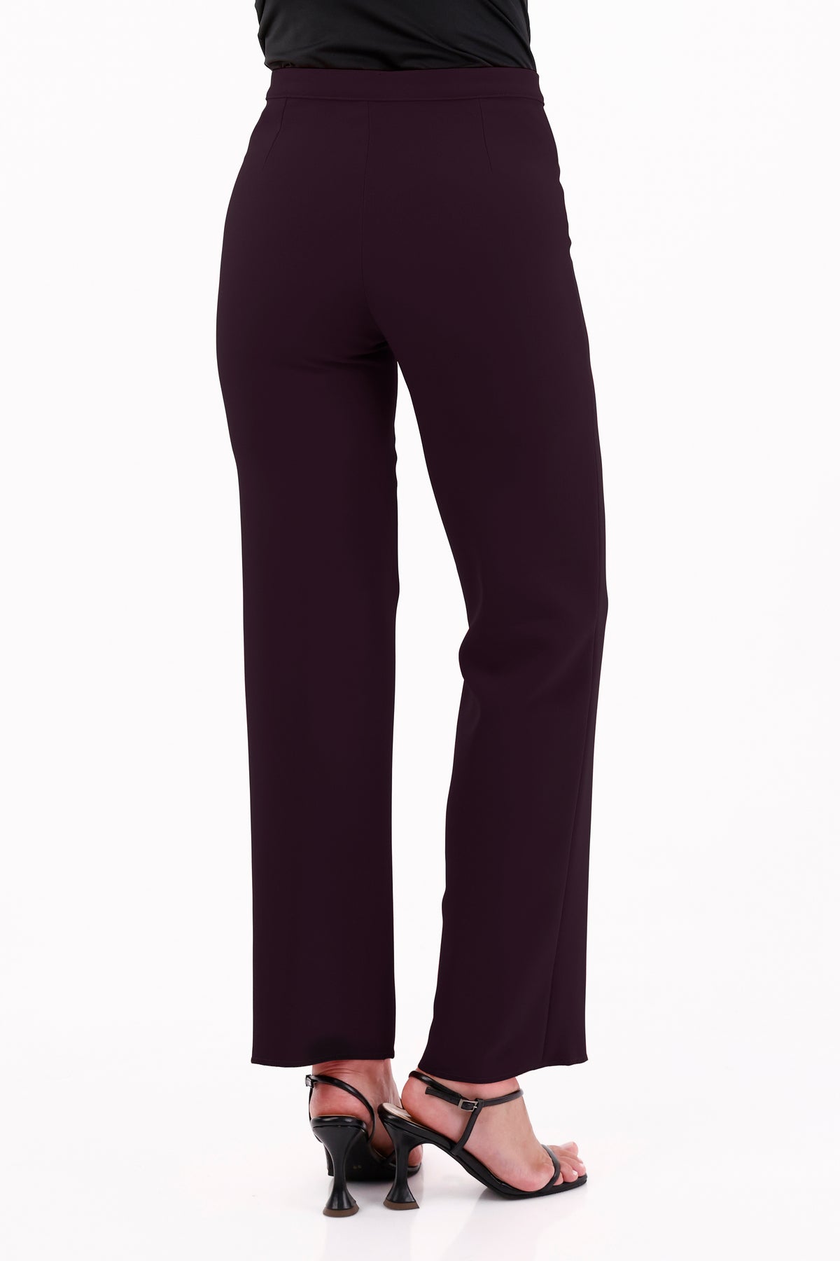 Pantalón Clásico Prada Berenjena