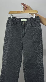 Jean Animal Print Pantera Negro